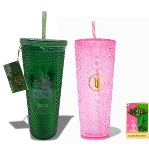 Wicked™ Claire’s Exclusive Glinda Tumbler + Emerald City Cup Set